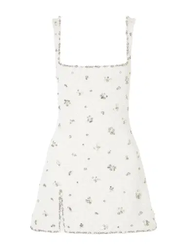 Clio Peppiatt Diamond Embellished Tulle Mini Dress | Thumbnail 1 Clio Peppiatt Diamond Embellished Tulle Mini Dress | Thumbnail 1