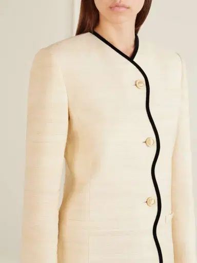 Valentino Garavani Silk And Linen-blend Canvas Jacket | Thumbnail 5 Valentino Garavani Silk And Linen-blend Canvas Jacket | Thumbnail 5