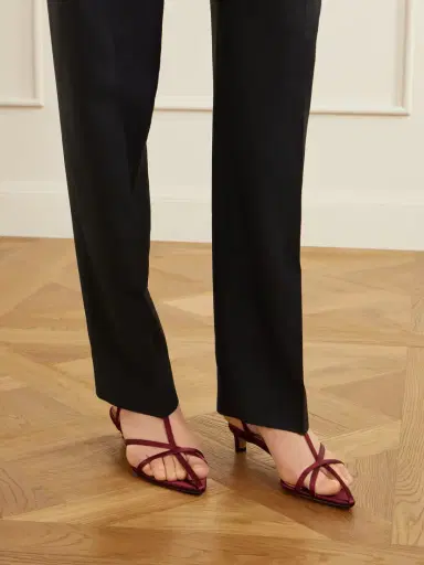 Jil Sander Cage Satin Sandals | Thumbnail 2 Jil Sander Cage Satin Sandals | Thumbnail 2