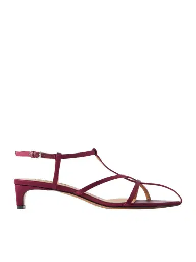 Jil Sander Cage Satin Sandals | Thumbnail 1 Jil Sander Cage Satin Sandals | Thumbnail 1