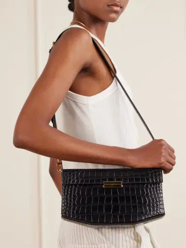 TOTEME Clip Croc-effect Leather Shoulder Bag | Thumbnail 5 TOTEME Clip Croc-effect Leather Shoulder Bag | Thumbnail 5