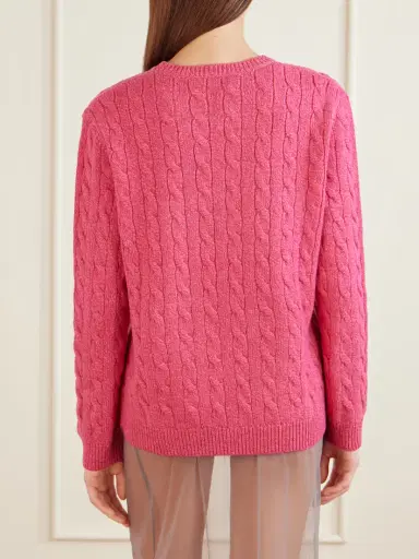 Valentino Garavani Cable-knit Virgin Wool Sweater | Thumbnail 3 Valentino Garavani Cable-knit Virgin Wool Sweater | Thumbnail 3