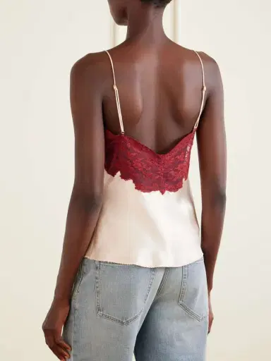 Saint Laurent Lace-trimmed Silk-satin Camisole | Thumbnail 3 Saint Laurent Lace-trimmed Silk-satin Camisole | Thumbnail 3