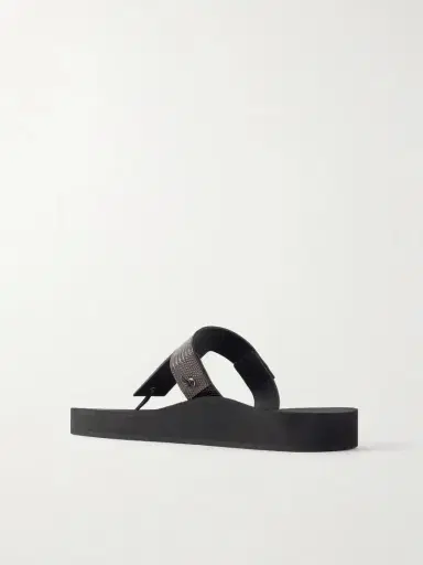 CHRISTEN Edge Lizard-effect Leather Flip Flops | Thumbnail 3 CHRISTEN Edge Lizard-effect Leather Flip Flops | Thumbnail 3