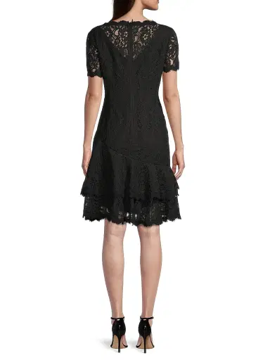 Shani Women's Floral Lace Dress - Black | Thumbnail 5 Shani Women's Floral Lace Dress - Black | Thumbnail 5