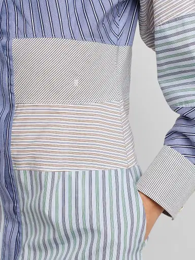 MOSCHINO Women's Striped Cotton Poplin Shirtdress | Thumbnail 5 MOSCHINO Women's Striped Cotton Poplin Shirtdress | Thumbnail 5