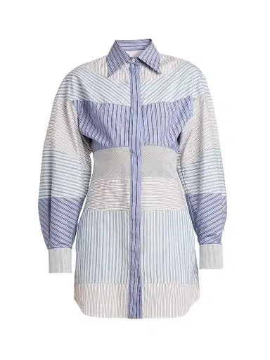 MOSCHINO Women's Striped Cotton Poplin Shirtdress | Thumbnail 1 MOSCHINO Women's Striped Cotton Poplin Shirtdress | Thumbnail 1