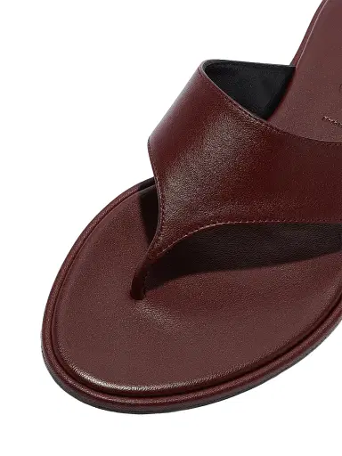 aeyde Women's Amaya Leather Flat Sandals - Port - Size 6.5 | Thumbnail 6 aeyde Women's Amaya Leather Flat Sandals - Port - Size 6.5 | Thumbnail 6