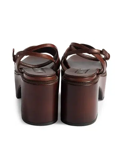 Miu Miu Women's Leather Platform Sandals - Brown | Thumbnail 2 Miu Miu Women's Leather Platform Sandals - Brown | Thumbnail 2