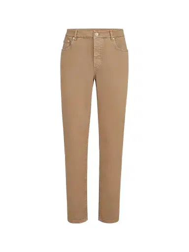 Brunello Cucinelli Men's Lightweight Denim Traditional Fit Five-Pocket Jeans | Thumbnail 1 Brunello Cucinelli Men's Lightweight Denim Traditional Fit Five-Pocket Jeans | Thumbnail 1