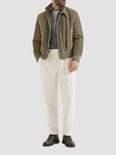 Brunello Cucinelli Men's Cotton Jersey Crew-Neck T-Shirt with Print - Off White | Thumbnail 2 Brunello Cucinelli Men's Cotton Jersey Crew-Neck T-Shirt with Print - Off White | Thumbnail 2