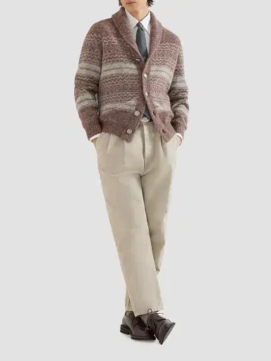 Brunello Cucinelli Men's Garment-Dyed Denim Iconic Fit Five-Pocket Jeans - Beige | Thumbnail 2 Brunello Cucinelli Men's Garment-Dyed Denim Iconic Fit Five-Pocket Jeans - Beige | Thumbnail 2