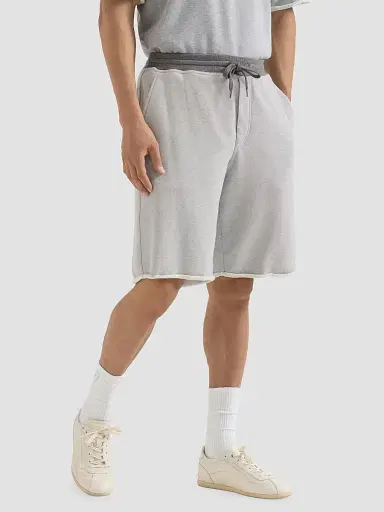 Brunello Cucinelli Men's Cotton French Terry Bermuda Shorts with Embroidery - Grey | Thumbnail 2 Brunello Cucinelli Men's Cotton French Terry Bermuda Shorts with Embroidery - Grey | Thumbnail 2