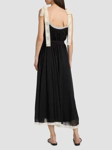 Zimmermann Women's Roselight Cotton-Silk Slip Maxi Dress - Black - Size 8 | Thumbnail 5 Zimmermann Women's Roselight Cotton-Silk Slip Maxi Dress - Black - Size 8 | Thumbnail 5