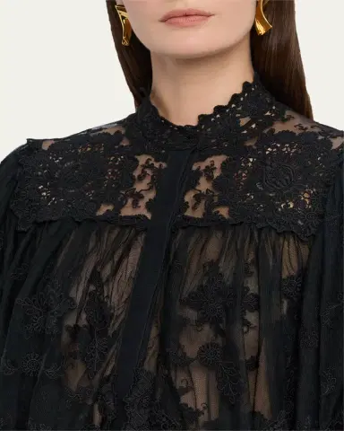 Kobi Halperin Kaylor Layered Embroidered Mesh Blouse | Thumbnail 5 Kobi Halperin Kaylor Layered Embroidered Mesh Blouse | Thumbnail 5