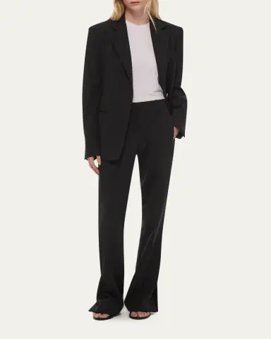Helmut Lang Vented Wool Bootcut Pants | Thumbnail 2 Helmut Lang Vented Wool Bootcut Pants | Thumbnail 2