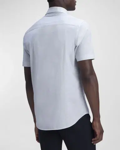 Bugatchi Men 's Ooohcotton Tech Slub Sport Shirt | Thumbnail 2 Bugatchi Men 's Ooohcotton Tech Slub Sport Shirt | Thumbnail 2