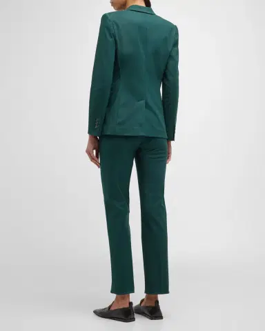 Emporio Armani Straight-Leg Couture Cotton Trousers | Thumbnail 5 Emporio Armani Straight-Leg Couture Cotton Trousers | Thumbnail 5
