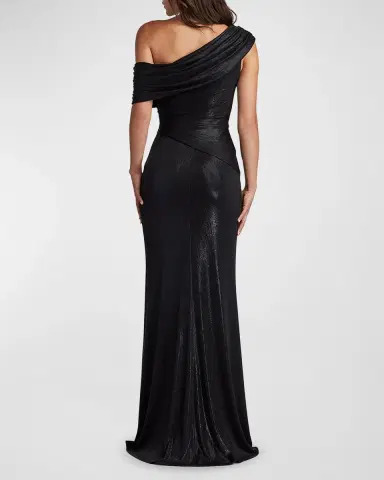 Tadashi Shoji Leary Draped One-Shoulder Gown | Thumbnail 3 Tadashi Shoji Leary Draped One-Shoulder Gown | Thumbnail 3