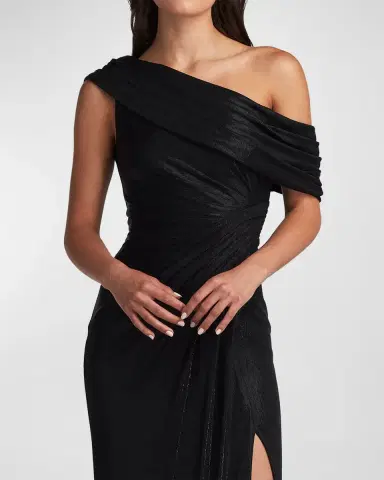 Tadashi Shoji Leary Draped One-Shoulder Gown | Thumbnail 4 Tadashi Shoji Leary Draped One-Shoulder Gown | Thumbnail 4