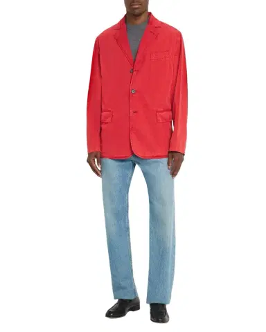 Ferragamo Men's Cotton and Silk Single-Breasted Blazer | Thumbnail 1 Ferragamo Men's Cotton and Silk Single-Breasted Blazer | Thumbnail 1