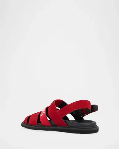 MOSCHINO Men's M Suede Fisherman Sandals | Thumbnail 3 MOSCHINO Men's M Suede Fisherman Sandals | Thumbnail 3