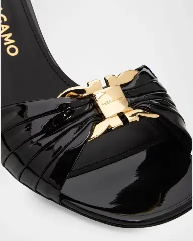Ferragamo 70mm Witty Patent Leather Mules | Thumbnail 4 Ferragamo 70mm Witty Patent Leather Mules | Thumbnail 4