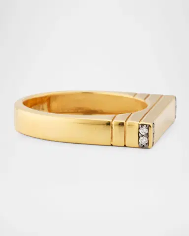 Sorellina 18K Bar Ring with Diamonds | Thumbnail 3 Sorellina 18K Bar Ring with Diamonds | Thumbnail 3