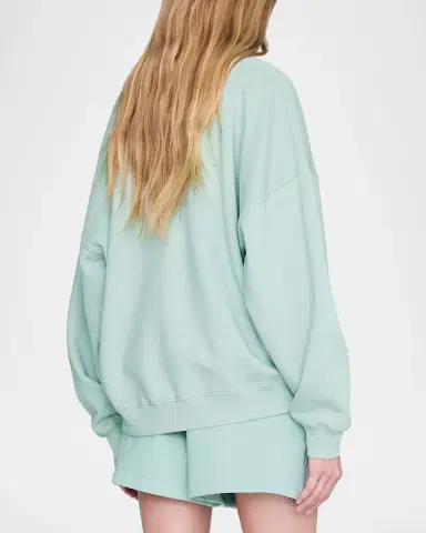 ANINE BING Miles Oversized Crewneck Sweatshirt | Thumbnail 2 ANINE BING Miles Oversized Crewneck Sweatshirt | Thumbnail 2
