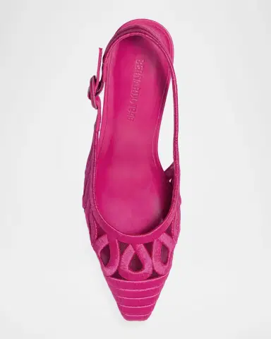 Bernardo Madinah Embroidered Mesh Slingback Pumps | Thumbnail 2 Bernardo Madinah Embroidered Mesh Slingback Pumps | Thumbnail 2