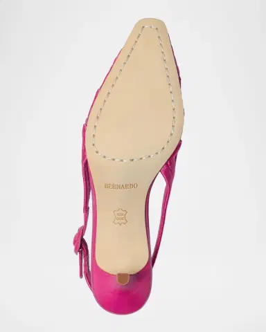 Bernardo Madinah Embroidered Mesh Slingback Pumps | Thumbnail 3 Bernardo Madinah Embroidered Mesh Slingback Pumps | Thumbnail 3