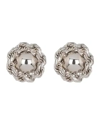 Jennifer Behr Caryann Chain-Wrapped Dome Earrings | Thumbnail 1 Jennifer Behr Caryann Chain-Wrapped Dome Earrings | Thumbnail 1