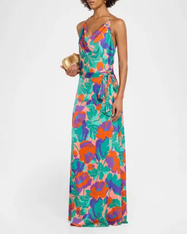 Ramy Brook Corrine Floral-Print Column Gown | Thumbnail 3 Ramy Brook Corrine Floral-Print Column Gown | Thumbnail 3
