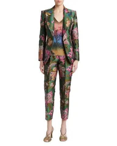 Etro Floral Jacquard Single-Breasted Fitted Jacket | Thumbnail 1 Etro Floral Jacquard Single-Breasted Fitted Jacket | Thumbnail 1
