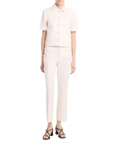 Etro Palm Jacquard Short-Sleeve Single-Breasted Jacket | Thumbnail 1 Etro Palm Jacquard Short-Sleeve Single-Breasted Jacket | Thumbnail 1