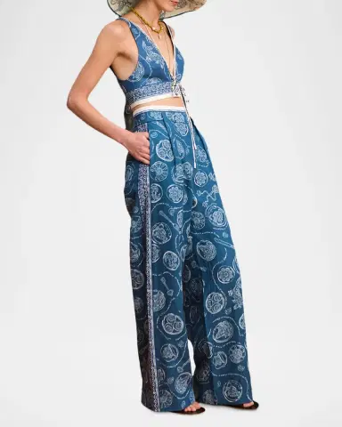 ALÉMAIS Lucky Wide-Leg Linen Pants | Thumbnail 3 ALÉMAIS Lucky Wide-Leg Linen Pants | Thumbnail 3