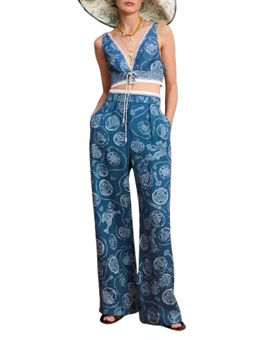 ALÉMAIS Lucky Wide-Leg Linen Pants | Thumbnail 1 ALÉMAIS Lucky Wide-Leg Linen Pants | Thumbnail 1