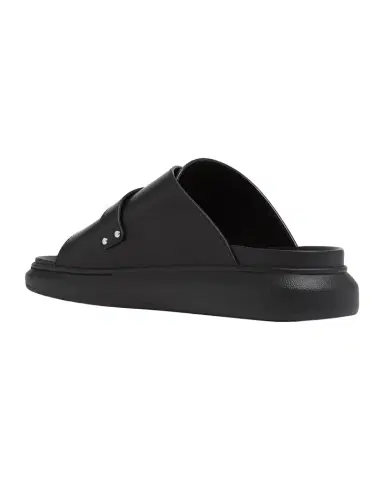 Alexander McQueen Men's Rubber Overlapping-Upper Buckle Sandals | Thumbnail 1 Alexander McQueen Men's Rubber Overlapping-Upper Buckle Sandals | Thumbnail 1