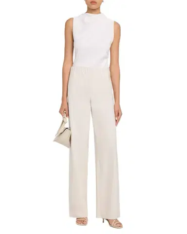 Vince Sleeveless Draped Pima Cotton Top | Thumbnail 1 Vince Sleeveless Draped Pima Cotton Top | Thumbnail 1