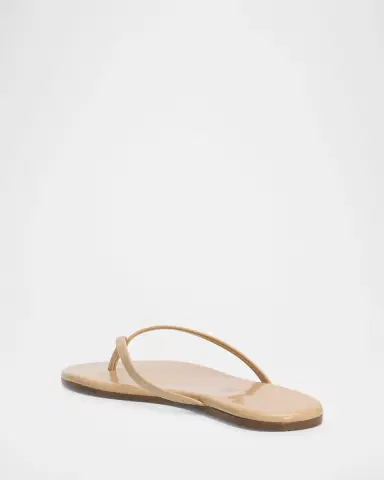 TKEES Lily Glossy Leather Flat Thong Sandals | Thumbnail 3 TKEES Lily Glossy Leather Flat Thong Sandals | Thumbnail 3