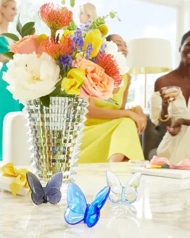 Baccarat 2.5" Lucky Crystal Blue Butterfly | Thumbnail 3 Baccarat 2.5" Lucky Crystal Blue Butterfly | Thumbnail 3