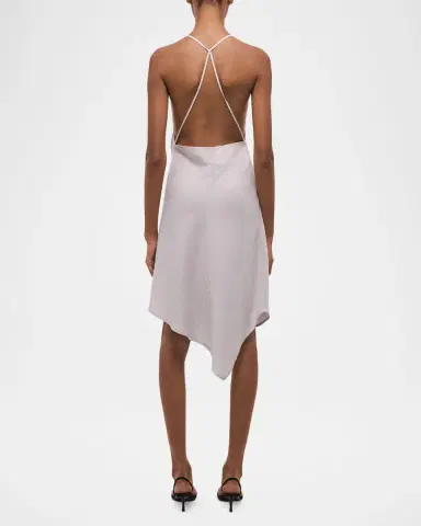 Helmut Lang Open-Back Knot Slip Dress | Thumbnail 2 Helmut Lang Open-Back Knot Slip Dress | Thumbnail 2