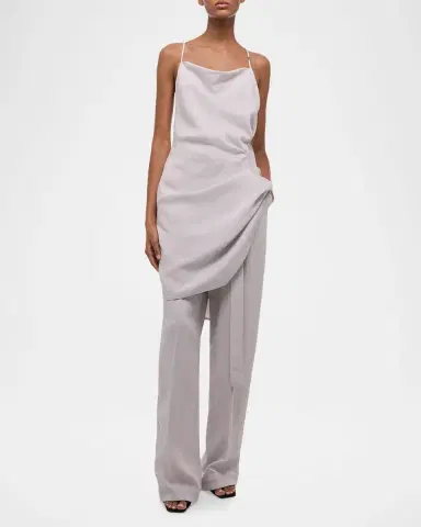 Helmut Lang Open-Back Knot Slip Dress | Thumbnail 3 Helmut Lang Open-Back Knot Slip Dress | Thumbnail 3
