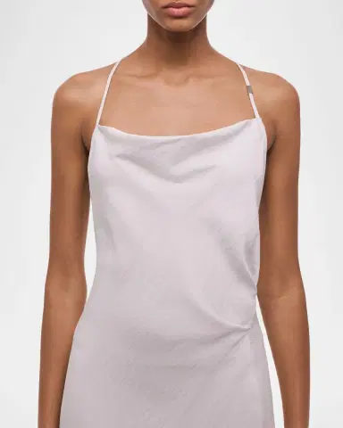 Helmut Lang Open-Back Knot Slip Dress | Thumbnail 4 Helmut Lang Open-Back Knot Slip Dress | Thumbnail 4