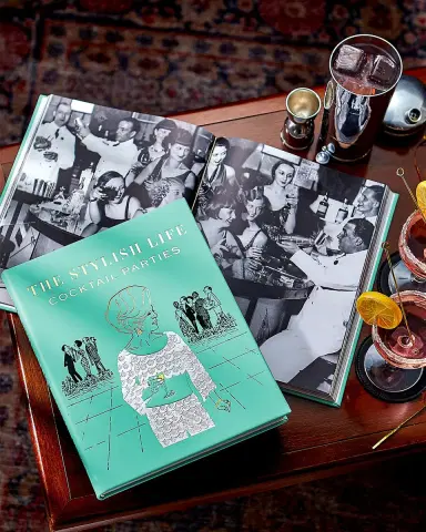 Graphic Image "The Stylish Life: Cocktail Parties" Leather-Bound Book by Elizabeth Smith | Thumbnail 2 Graphic Image "The Stylish Life: Cocktail Parties" Leather-Bound Book by Elizabeth Smith | Thumbnail 2