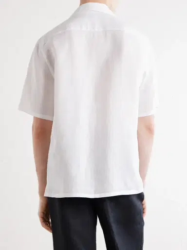 Zegna Convertible-Collar Linen Shirt - Men | Thumbnail 4 Zegna Convertible-Collar Linen Shirt - Men | Thumbnail 4
