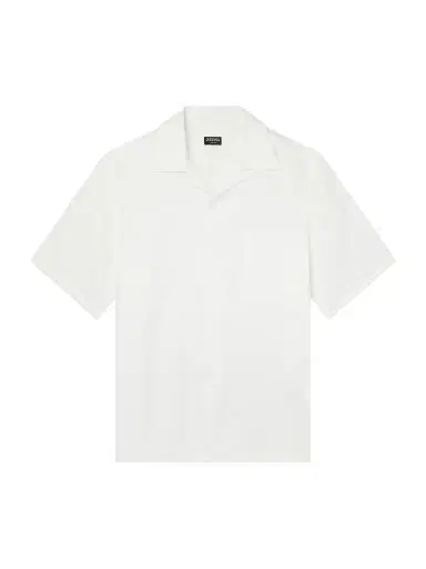 Zegna Convertible-Collar Linen Shirt - Men | Thumbnail 1 Zegna Convertible-Collar Linen Shirt - Men | Thumbnail 1