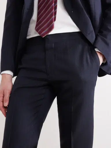 Lardini Straight-Leg Pleated Striped Wool Trousers - Men | Thumbnail 5 Lardini Straight-Leg Pleated Striped Wool Trousers - Men | Thumbnail 5