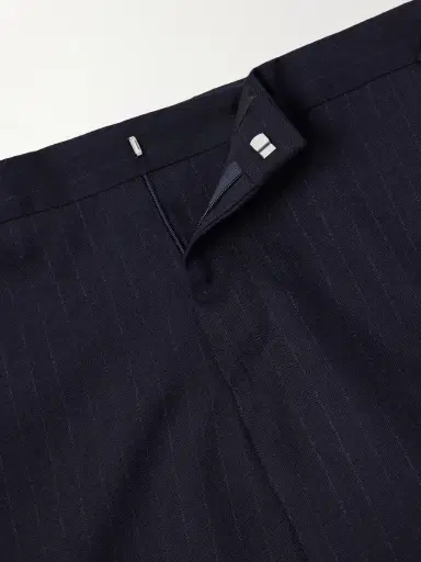 Lardini Straight-Leg Pleated Striped Wool Trousers - Men | Thumbnail 6 Lardini Straight-Leg Pleated Striped Wool Trousers - Men | Thumbnail 6
