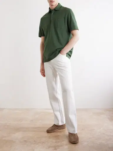 Zegna Cotton-Jersey Polo Shirt - Men | Thumbnail 2 Zegna Cotton-Jersey Polo Shirt - Men | Thumbnail 2